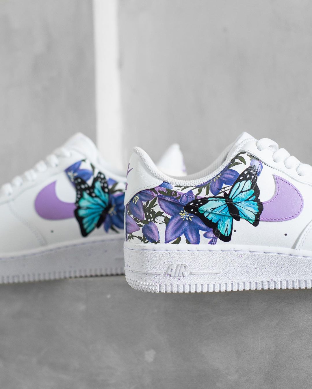 Lavender Bloom Butterflies | CUSTOM AF1's