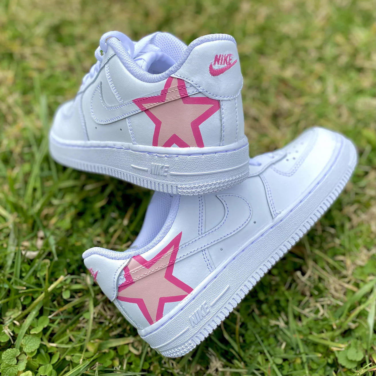 Pink Star Swoosh | CUSTOM AF1's