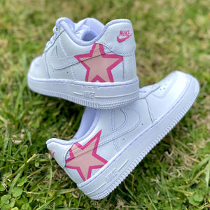 Pink Star Swoosh | CUSTOM AF1's