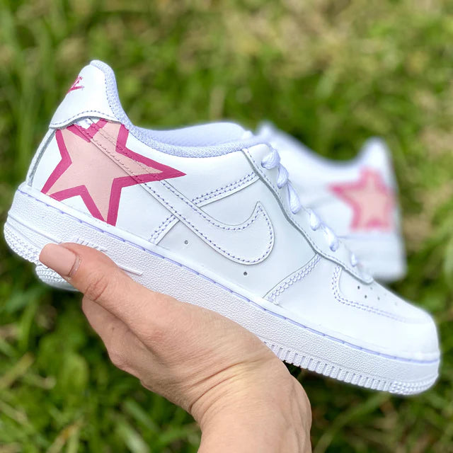 Pink Star Swoosh | CUSTOM AF1's