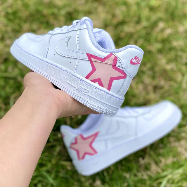 Pink Star Swoosh | CUSTOM AF1's