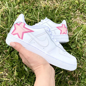 Pink Star Swoosh | CUSTOM AF1's