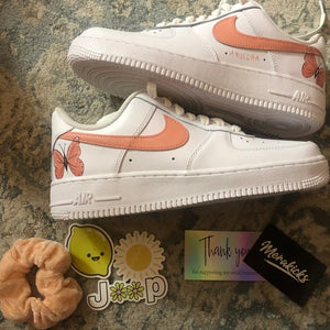 Peach Blossom Butterflies | CUSTOM AF1's