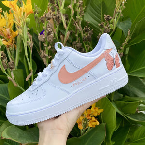 Peach Blossom Butterflies | CUSTOM AF1's