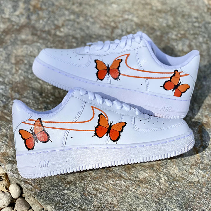 Orange Flutter Kicks | CUSTOM AF1's