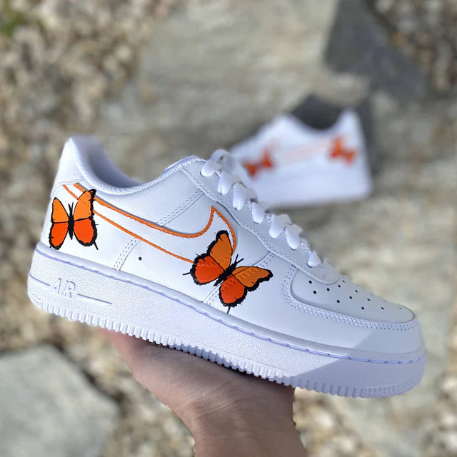 Orange Flutter Kicks | CUSTOM AF1's