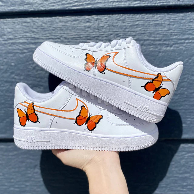 Orange Flutter Kicks | CUSTOM AF1's