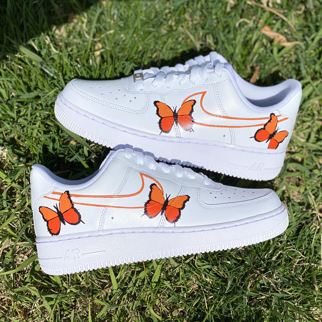 Orange Flutter Kicks | CUSTOM AF1's